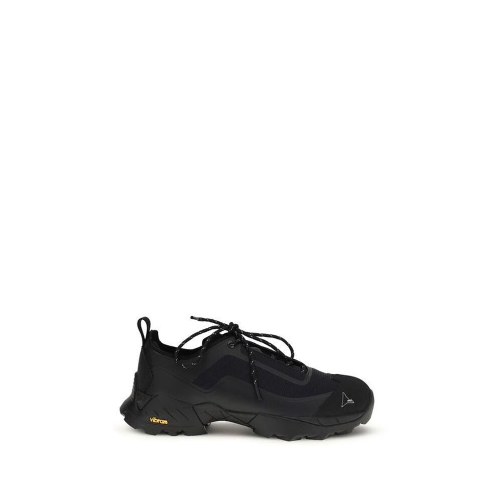 ROA Black Polyester Athletic Men's Sneakers